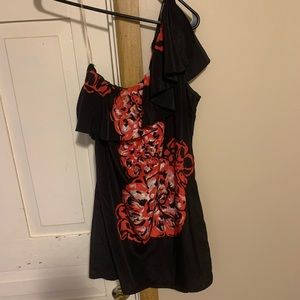 One shoulder mini dress